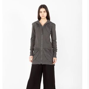 Prairie Underground Guinevere light green Long Hoodie Organic cotton